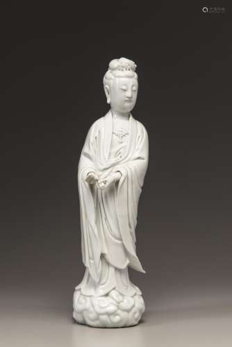 A Dehua figure of Guanyin