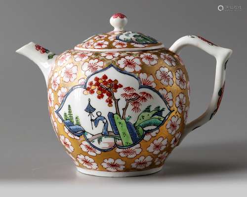 A Meissen 'Chinoiserie' teapot and cover