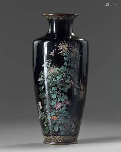A large Japanese Cloisonné vase