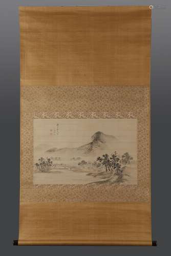 A Painting of a Landscape by Chikutô, Nakabayashi ???? (1776 - 1853)