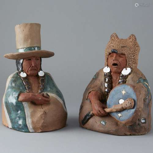 Two Glen LaFontaine Ceramic Sculptures