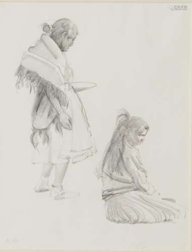 R. Brownell McGrew Graphite on Paper Drawing