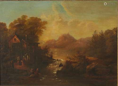 18th Century Landscape Oil Painting