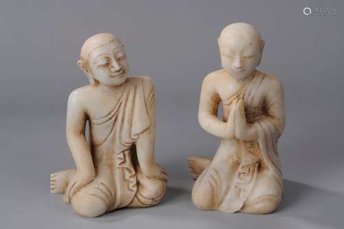 Paire d’Adorants du Bouddha, le Donateur « Mahâter...