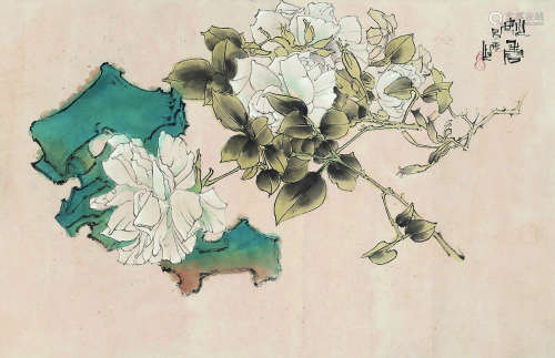 郑乃珖（1911～2005） 妙香图 横披镜心 设色纸本