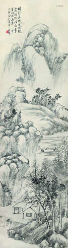 王仁治（1871～1932） 秋林晓霁图 立轴 水墨纸本
