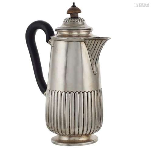Silver coffee pot London, 1886 peso 390 gr.
