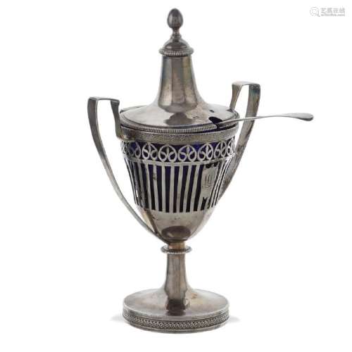 Silver mustard pot Paris, 1797 - 1809 peso 160 gr.