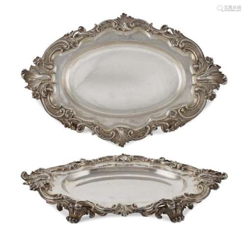 Pair of silver presentoire London, 1811 peso 3358 gr.