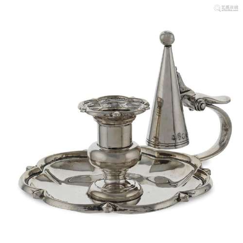 Silver candle holder Sheffield, 1825 peso 150 gr.