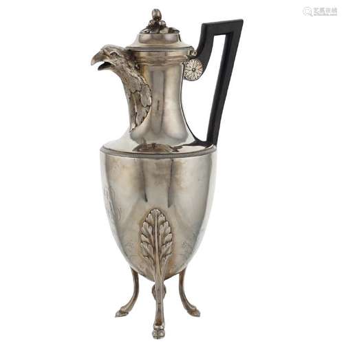 Silver coffeepot Paris, Impero period peso 730 gr.