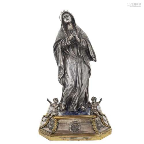 Large sculpture in molten silver Naples, 1824 - 1832