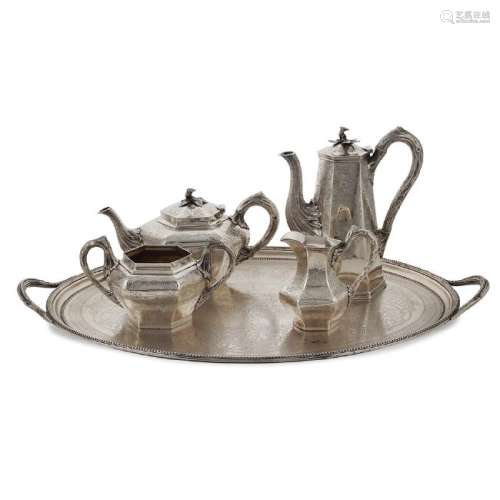 Silver coffee and tea service Dublin, 1845 peso 6603