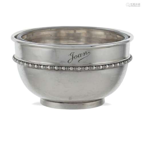 Silver caviar cup London, 1911 peso 189 gr.