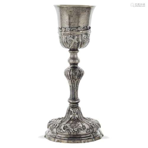 Antique silver eucharistic cup Naples, late 18th
