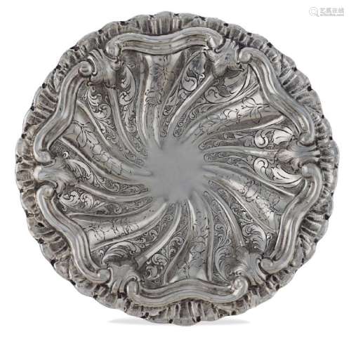 Inlaid silver centerpiece Italy, 20th century peso 315