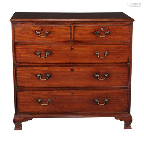 A George III mahogany chest of drawers