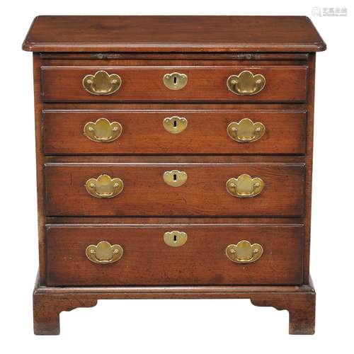 A George II mahogany bachelors chest of drawers