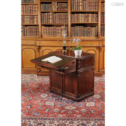 A Regency mahogany writing cabinet