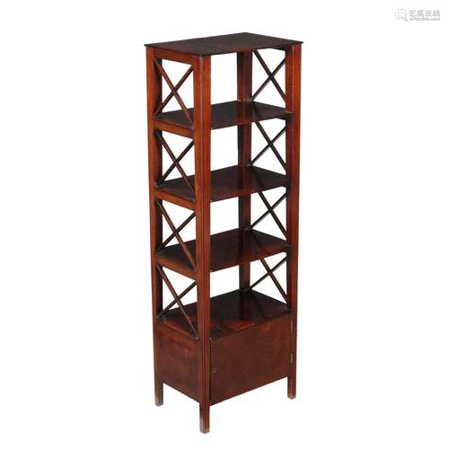 A George IV mahogany five tier etagere