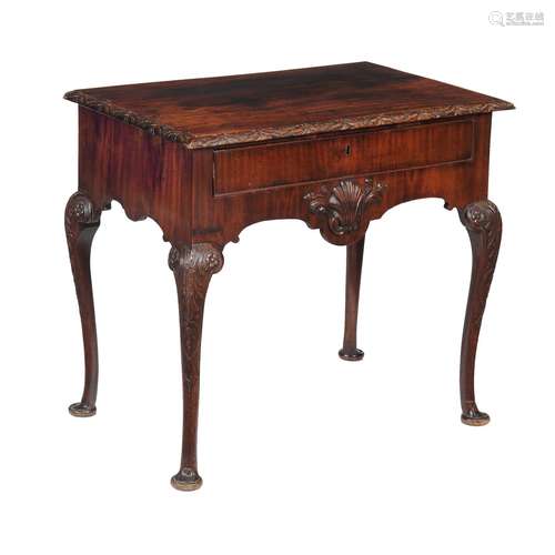 A George II Irish mahogany side table