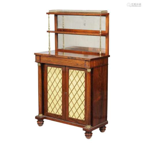 A George IV rosewood side cabinet