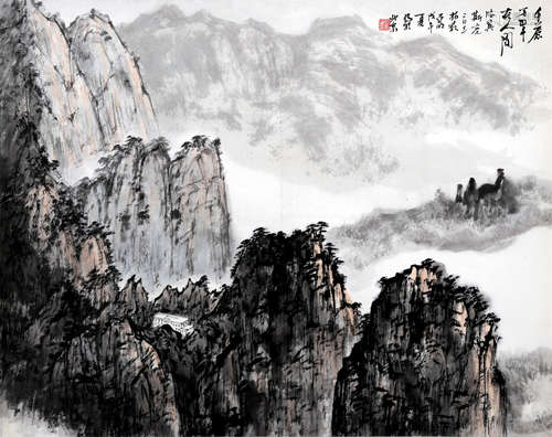 亚明 山水