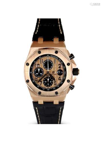 爱彼 AUDEMARS PIGUET，皇家橡树离岸型系列，18K玫瑰金 自动机械腕表