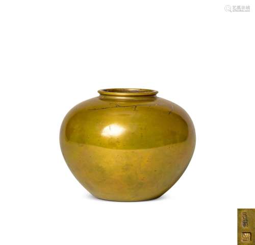 三越制铜花瓶