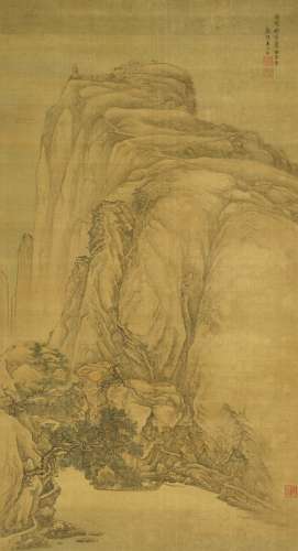 禹之鼎（1647～1716） 仿王维笔意 立轴 绢本
