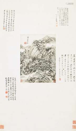 王时敏（1592～1680） 仿黄鹤山樵笔意 立轴 纸本