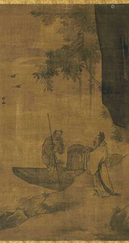张路（1464～1538） 潇湘待渡图 立轴 绢本