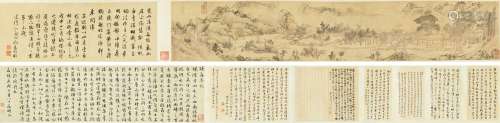文徵明（1470～1559） 醉翁亭诗画合壁卷 手卷 纸本、绢本
