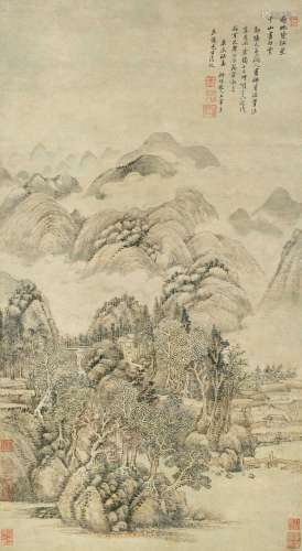 王翚（1632～1717） 红叶白云 立轴 纸本