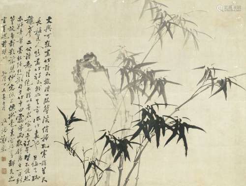 郑燮（1693～1765） 1757年作 竹石图 镜心 纸本