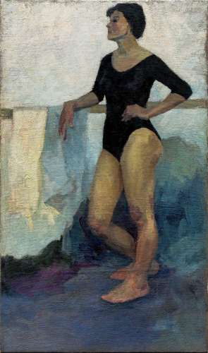 李斛（1919～1975） 1940年代 舞蹈演员 布面油画