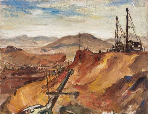 黄显之（1907～1991） 1958年作 南山矿场一角 布面油画