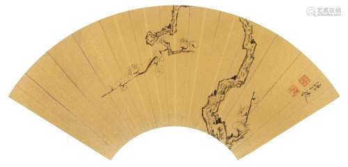 陈洪绶（1598～1652） 春梅 镜心 纸本