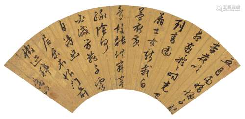 文徵明（1470～1559） 草书七言诗 镜心 纸本