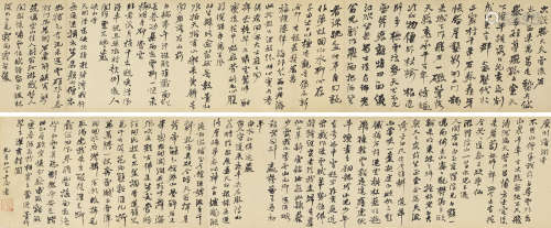 何绍基（1799～1873） 行书东坡诗卷 手卷 纸本