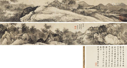 王翚（1632～1717） 1660年作 竹趣图 手卷 纸本
