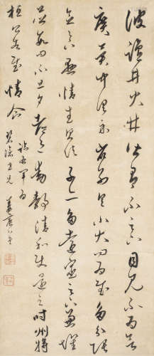 姜宸英（1628～1699） 草书《十七帖》 立轴 纸本