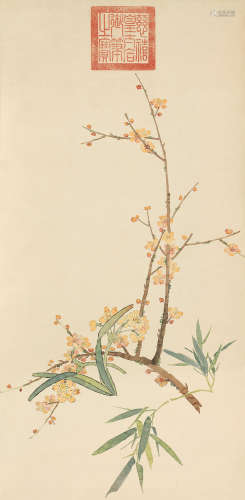 慈禧（1835～1908） 双清图 镜心 纸本