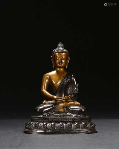 A bronze figure of Amitabha