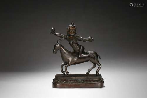 A bronze cast figure of Chopen Drinzangma