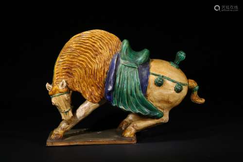 A Sancai-glazed pottery horse