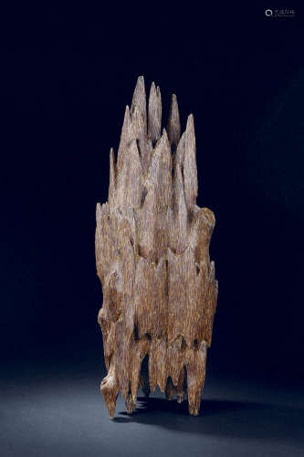 A agarwood mountain boulder