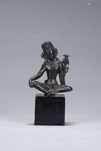 A Nepalese bronze figure of bodhisattva