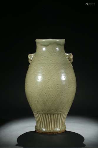 A Yaozhou ware celadon glaze vase