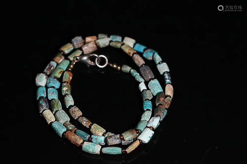 A CULTURAL AGE TURQUOISE NECKLACE